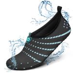 BERGMAN KELLY Men's & Women's Water Shoes (Multiple Colours, Multiple Sizes) - Anti-Slip & Quick Drying Water Socks - Breathable Swim Shoes - Water Sports Footwear - Honeycomb Collection Aqua