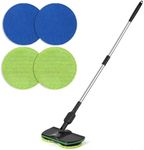 Battery Cordless Electric Mop,13-Inch Max Cleaning Pad Electric Spin Mop, Laminate Floor Cleaner for Mopping, Automatic Spin Mops for Hardwood, Tile (No Water Tank)