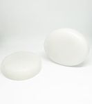 KRAFT CLOUDS Natural White Marble Paper Weight Oval Shape (Set of 2 Pcs.) | Stone Handmade Paper Organiser | Study Table Accessory