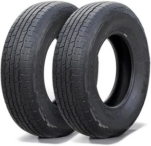 NAMA Set of 2 NM616 Semi-Steel Trailer Tires 205/75R15 10 Ply ，Heavy Duty Trailer Tires ST 205/75R15 111/106M 10 Ply Load Range D