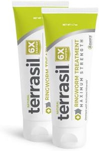 terrasil Ringworm Treatment for Humans – Antifungal Ringworm Cream for Adults & Kids, Clinically Proven 1% Clotrimazole Cream (1.7oz 2-pk)