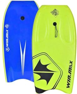 Body Board Lightweight with EPS Core, 36-inch Bodyboarding with Premium Wrist Leash, Super Lightweight & Slick Bottom Perfect Surfing for Kids Teens and Adults
