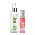 TNW-The Natural Wash Cucumber Toner and Lip Serum for Fresh Skin and Hydrated Lips | Chemical Free Skin and Lip Care Products | Formulated with Natural Ingredients