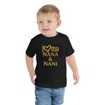 HS PRINT I Love Nana Nani I Love Black Cotton Round Neck Half Sleeve Unisex Kids T-Shirt