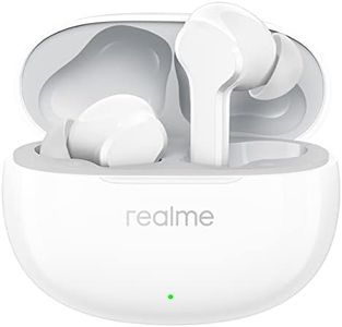 realme Buds T100 - Pilote de Basse Dynamique 10mm、Lecture Totale de 28h Heures,Pilote de Basse Dynamique 10mm、Annulation du Bruit pour Les appels、IPX5、Bluetooth 5.3 (T100, White)