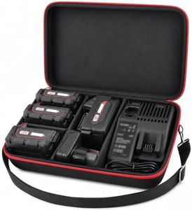 Comecase Hard Carrying Case for Milwaukee M12/M18 Battery and Charger