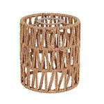 2er Pack Rattan Lampshade Small Boho Shades Replacement - Pendant Sconce Shade Ceiling Fan Light Covers Cylinder Woven Lampshade for Floor Lamps Pendant Light Wall Sconces Chandelier Light Fixture