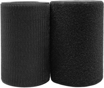 ECOHomes 6 Inch Wide x 10 FT Sew On Hook and Loop Tape for Fabric Roll, Sewable Sew-On Strips for Fabric, Clothing, Clothes | Non Adhesive Sewing Fabric Fastener Straps, Easy Sew in, Strong, Black