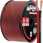 Install Link 14 Gauge Speaker Wire for Car, Home or RV Audio Cable, 250ft, CCA