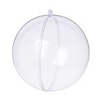 Clear Christmas Ornaments,Pack of 12 Individual 120mm Clear Plastic Ornaments for Crafts by S SEEKINGTAG