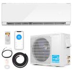 SIMOE 17,000 BTU Mini-Split Air Conditioner, Wifi Enabled Ductless Inverter Split System AC Unit Heating System, Cools up to 1250 Sq. Ft. Compatible with Alexa - 21 SEER2 208-230V, White