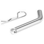 Torin ATRLY2101B 5/8" Diameter Trailer Hitch Pin with Clip, Fits 2" Receiver