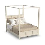 Home Styles Naples Canopy Bed, Queen, White
