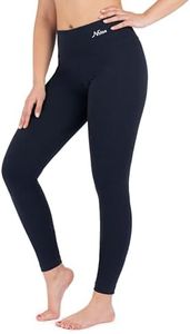 Nirlon Womens Leggings High Waisted Workout Leggings for Women Tummy Control (S, Navy Blue)