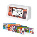 NInE-ROnG Backlight Digital 9,999 Days Countdown Timer Big LCD Display Count Down for Retirement Vacation Graduation Christmas Weddings Birthdays Children's Day Halloween and Other Scenes (WT)