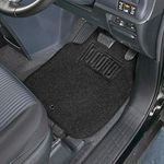 Bonform Car Mat, Value Mat, for Front Use, Set of 2, Black, for Light and Regular Vehicles