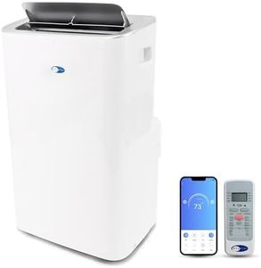 Whynter Portable Air Conditioner 13,500 Dehumidifier, Cooling Fan & Smart Wi-Fi for 500 Sq Ft Rooms, Includes AC Unit Window Kit, ARC-1050XP (10,000 BTU SACC), White