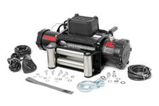 Rough Country - RS9500 - 9,500-Lb Winch Recovery System with Steel Cable for All Standard Winch Mounts with 4.5-by-10-inch 4 Bolt Pattern