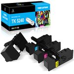 LeciRoba TK-5240 for Kyocera TK5240 TK-5240 Toner Cartridges , for Kyocera Ecosys P5026cdn P5026cdw , Kyocera Ecosys M5526cdn M5526cdw toner (1-Black,1-Cyan,1-Magenta,1-Yellow ,4-Pack )