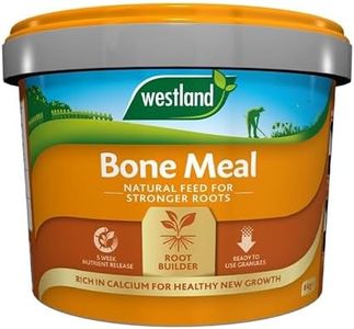 Natural Plant Feed Bonemeal Fertiliser - 8kg Bone Meal Plant Food & Root Builder Garden Fertiliser with Topline Card for Outdoor Garden Plants, Vegetable Roots, Hedges, Trees, Flowers