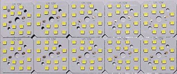 SG FLASH 12 Watt MCPCB Led Bulb Raw Material Light Electronic Hobby Kit | Pack of 10