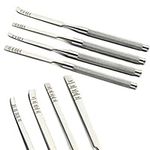 MEDSPO Professional Dental Instruments Osteotome Periotome Luxating Elevator Implant | Orthodontic PDL Teeth | Surgical Root Extraction Spreading (Bone Chisel Set of 4)