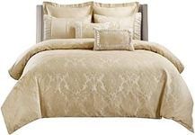 7PC- King/Cal-King Sara Jacquard Duvet Cover Set by Hotel Collection by sheetsnthings