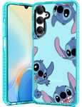 Qerrassa Cute Cartoon for Samsung A15 Phone Case - Girly Teens Girls Women Phone Cover Fun Unique Kawaii Soft TPU Bumper Protective Case for Samsung Galaxy A15 Phone Case, Five Stit