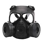 Airsoft Mask Tactical Military Headgear Outdoor Sport CS Protective Paintball Eye Protection Gas Mask (GREEN)