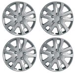 UKB4C 13" Set x 4 Silver Multi-Spoke Wheel Trims Hub Caps Covers Protectors