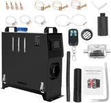 PRIJESSE 8KW Diesel Heater 12V, All-in-One Portable Diesel Air Heater with Remote Control & LCD Monitor, Fast Heating Low Noise, for RV Truck Camper Van Boat Bus Garage Parking- Black