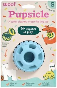 WOOF Party Pupsicle - Long-Lasting Interactive Dog Toys for Boredom - Low-Mess Design - Birthday Gifts for Dogs - Small Dog Toys - Buddy Blue
