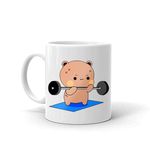 RMCG Traders Printed Bubu Dudu Cute Mug to Gift for Friend, Boyfriend, Girlfriend, Valentine Day (Set of 1) (Dudu GYM)