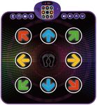 SUNLIN Light Up Dance Mat for Boys Girls Ages 3 4 5 6 7 8, Fun Toy Gift w/ 9 Light Up Keys & Bluetooth, Interactive Music Pad w/ 4 Game Modes & Adjustable Volume, Birthday Gift for Kids 3-12