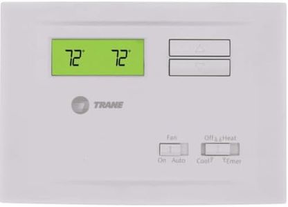 Trane XR103 TCONT103AN21HA Non-Programmable Heat Pump Thermostat, Comfort Control, 2 Heat (Gas/Oil/ELEC) 1 Cool, White – Replaces TCONT401AN21MAA, TCONT401