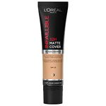 L'Oreal Paris Cover Liquid Foundation, With 4% Niacinamide, Long Lasting, Natural Finish, Available in 20 Shades, SPF 25, Infallible 32H Matte Cover, Shade 200, 30ml