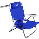Beach Chair with Backpack Straps, 4