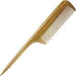 Wooden Hair Comb, Natural Sandalwood Tail Comb Anti-stati, Handmade Fine Teeth, Long Handle Brush for Women Girls