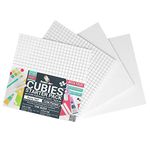 Bearly Art CUBIES The Polar Collection - Acid Free Adhesive Foam Tape for DIY Arts and Crafts - Double Sided Tape - Mega Pack with 1248 Total Pieces - Precut Squares & Strips - Precision Sticky