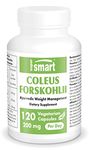 Supersmart - Coleus Forskohlii 200 mg Per Serving - Natural Supplement Help Control Appetite & Reduce Intraocular Pressure | Non-GMO & Gluten Free - 120 Vegetarian Capsules