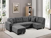HOHFXM Sleeper Sectional Couch Livi
