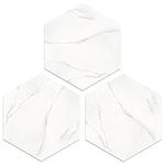 MORCART 20-Pack White Marble Hexago