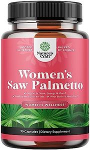 Extra Strength Saw Palmetto for Women - DHT Blocker Restoring Hair Vitamins for Hair Health - 500mg Pure Saw Palmetto Capsules with Maca Root & Biotin for Stronger Thicker Healthier Looking Hair