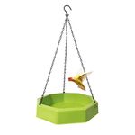 Bird Bath for Garden Hanging,Hanging Bird Bath Water Feeder,Bird Bath Outdoor for Parrot,Bird Baths Plastic for Outdoors,Comes with 6 Bird Drinkers,Birds Bath Accessories,Birdbaths Supports