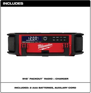 Milwaukee M18 PACKOUT Radio Charger – Bluetooth Jobsite Speaker