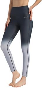 Ubestyle UPF 50+ High Waist Women's Swim Pants Swim Leggings Swimming Tights Beach Pants Sun Protective (UBT3001GRAYGRADIENTXXL)
