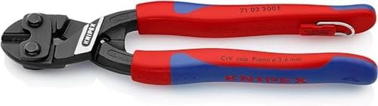 KNIPEX Cobolt Compact Bolt Cutter with Slim Multi-Component Grips, with Integrated Tether Attachment Point for a Tool, 71 02 200 T