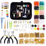 Hilitchi 1251Pcs Jewelry Making Supplies Kit with Jewelry Pliers Tools Jewelry Wire and Beads Jewelry Making Repair Tools Jewelry Findings and Beading Wires Wrapping and Beading