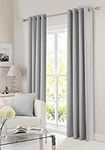 Gouchee Home Solar 100% Blackout Window Curtain Panel Draperies, Heat and Light Blocking 54" Wide x 96" Long, Thermal Insulated Set of 2 Panels, Gray