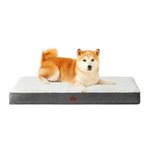 EHEYCIGA Large Dog Bed, Orthopedic Dog Beds for Large Dogs, Washable Big Dog Mattress with Removable Cover and Non-Slip Bottom, Pet Bed with Foam, Beige